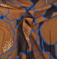 Preview: 100% Eco Vero Viskose Crepe Riesenblume braun
